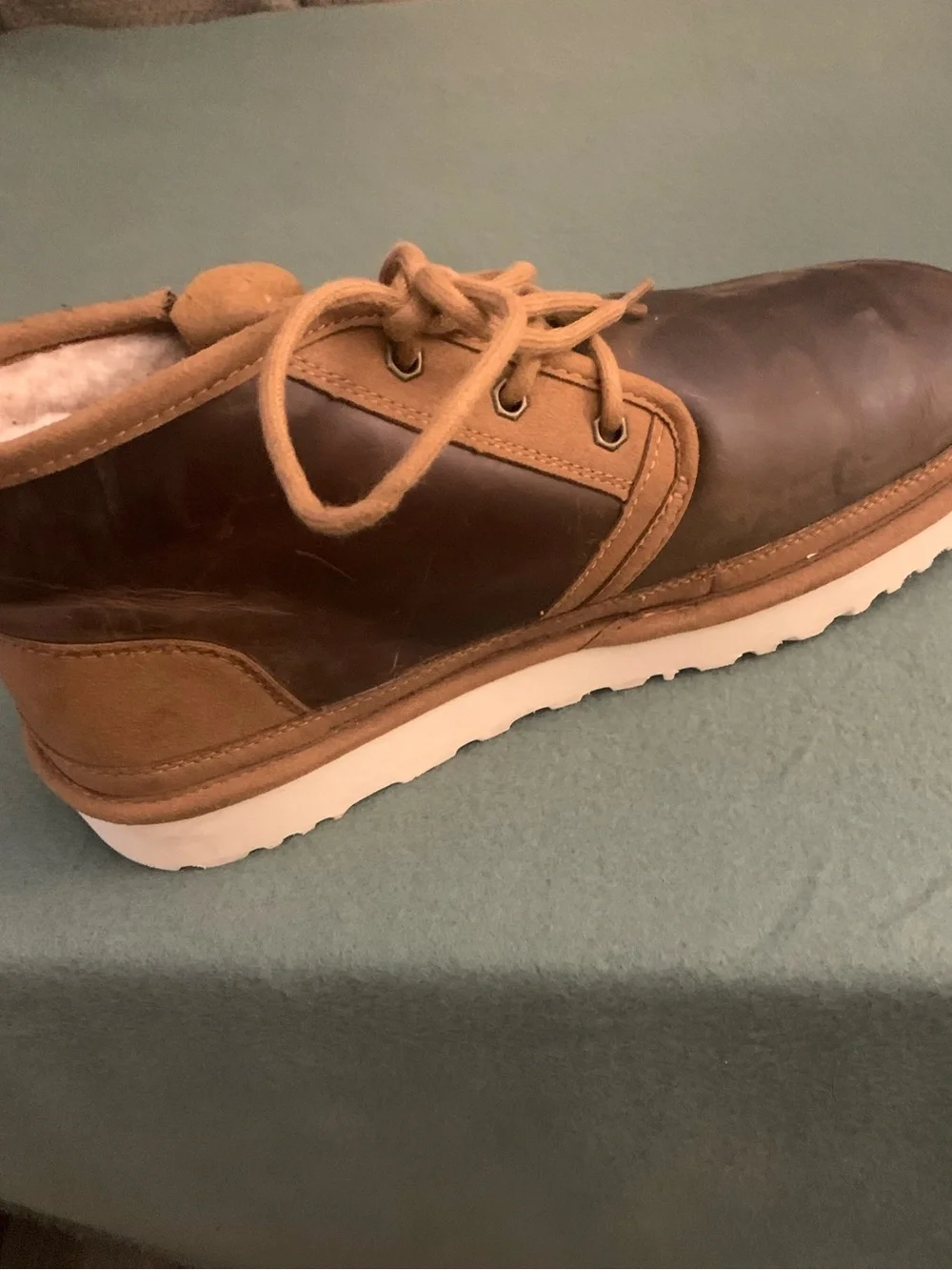 UGG Fleece Lined Leather Boots